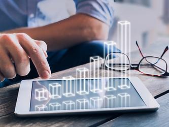 Digital advertising abstract image